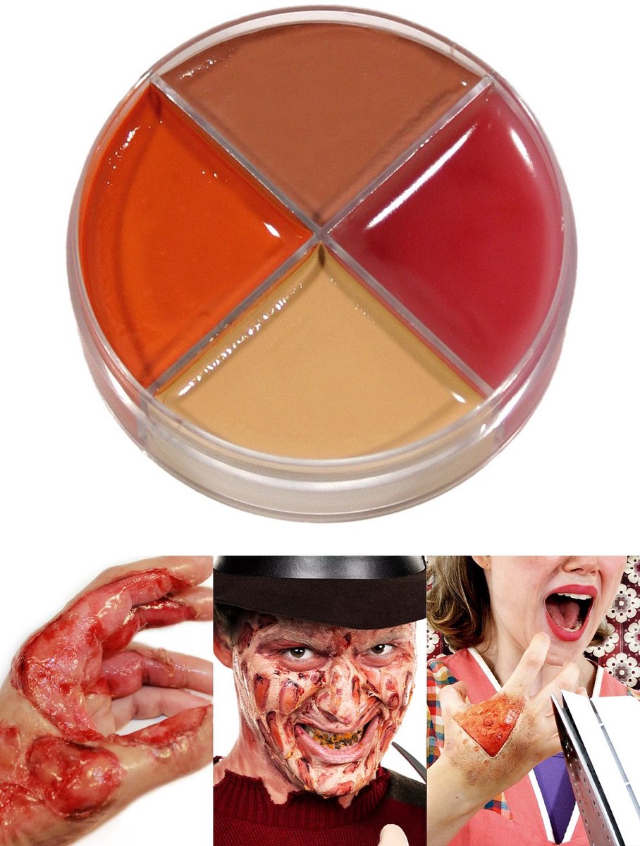 Crème Make-up Brandwonden 4-Kleuren 15ml