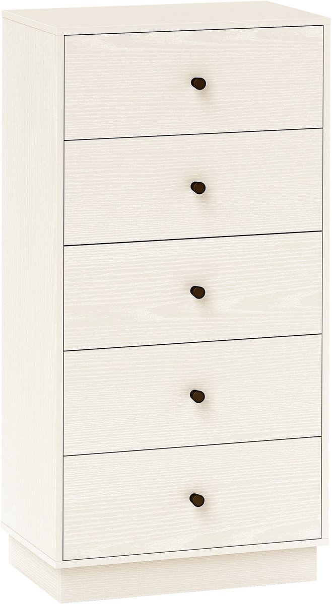 HOMCOM Ladekast Spaanplaat - 47x29x95cm - Crème