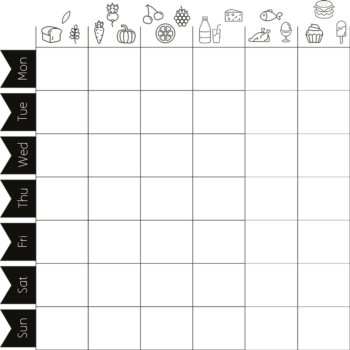 Securit® A2 Windoodle-ontwerpen voor etalages met voedingsinformatie