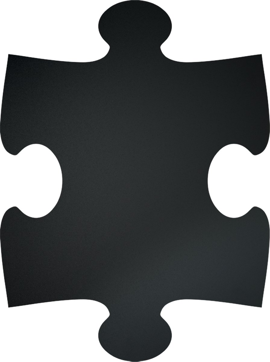 Securit® XXL puzzelwandkrijtbord in zwart