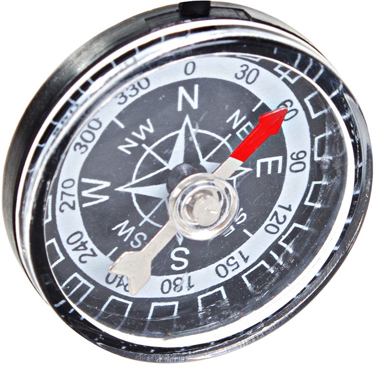 *** Sleutelhanger Kompas - Toeristisch - Praktisch - Survival - Zwart- Ontdek de wereld - Kompas Sleutelhanger - Outdoor Avonturen Survival Scouting - van Heble® ***