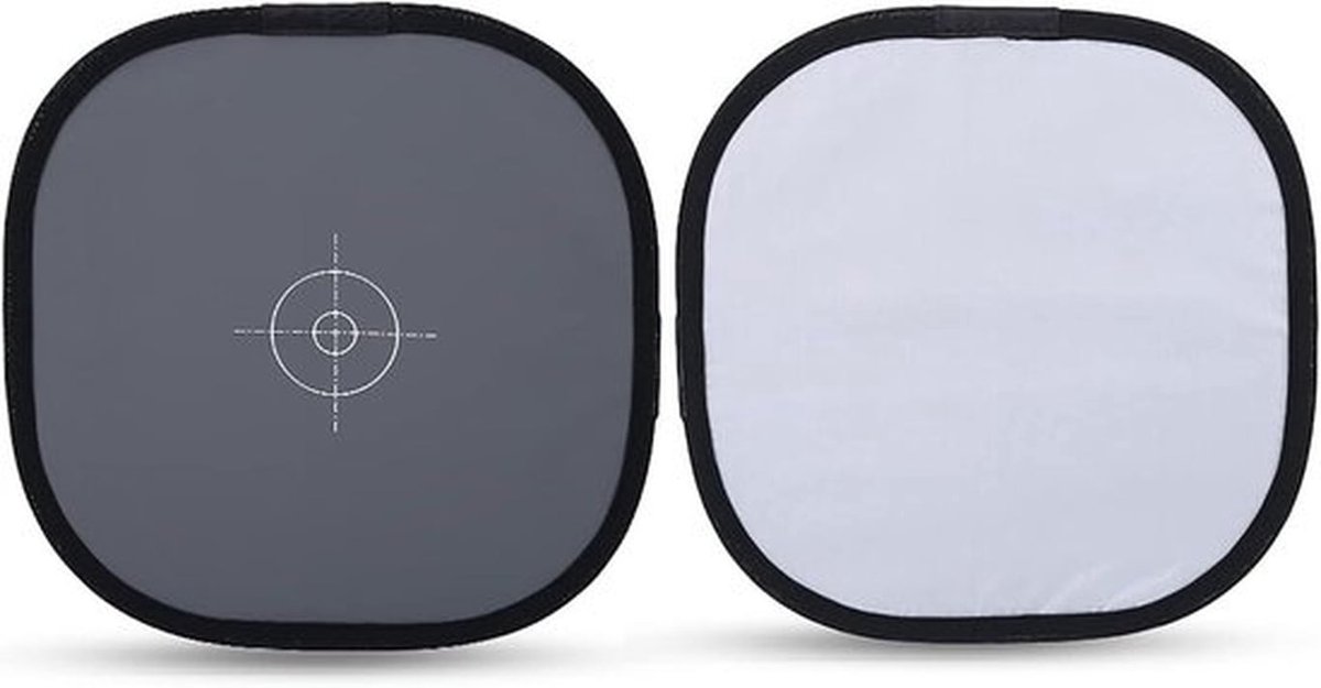Opvouwbare Fotografiekaarten - Grijze Witbalansreferentiekaart - 30 Cm - Fotografie-accessoire - Tas - Geschikt voor Camera - Grijs Model.