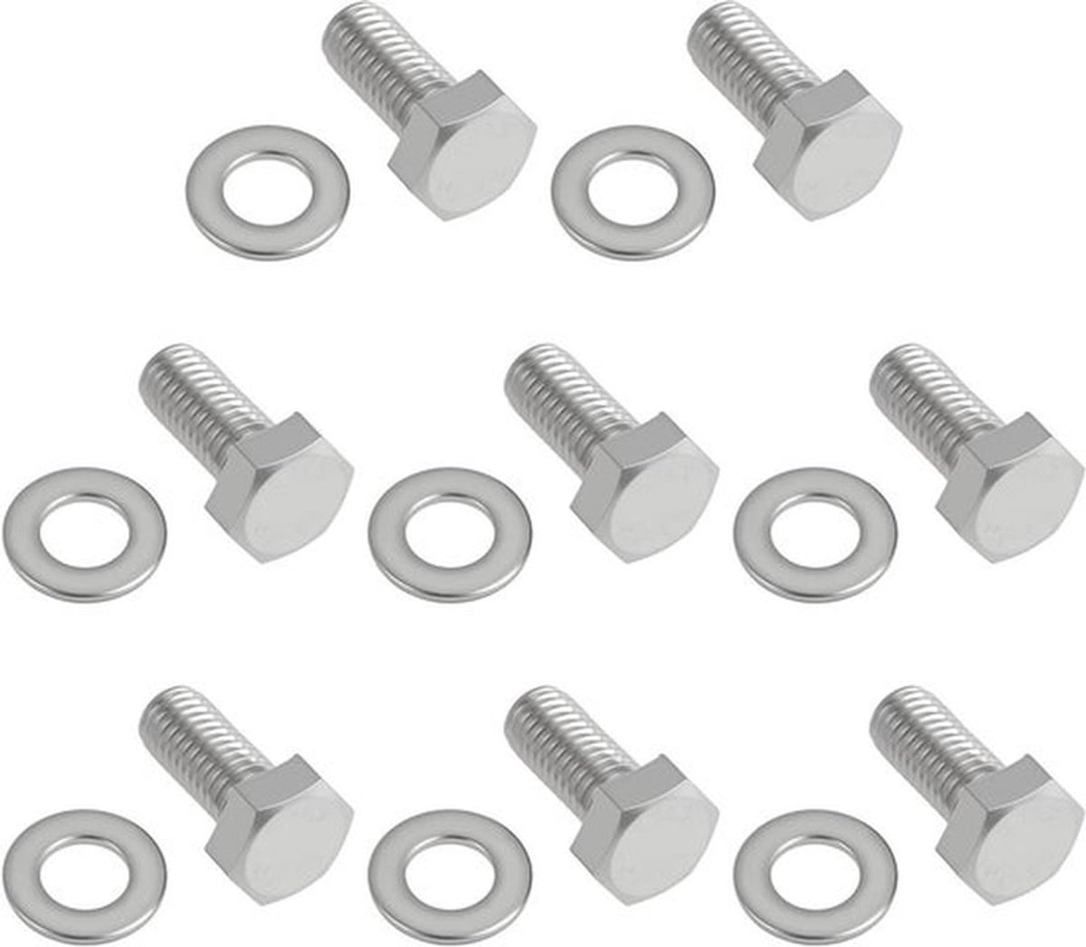 Auto Deur Bevestiging Schroef Kit - M8X18 - 8 stuks - Compatibel met VW T3 - met wasmachine