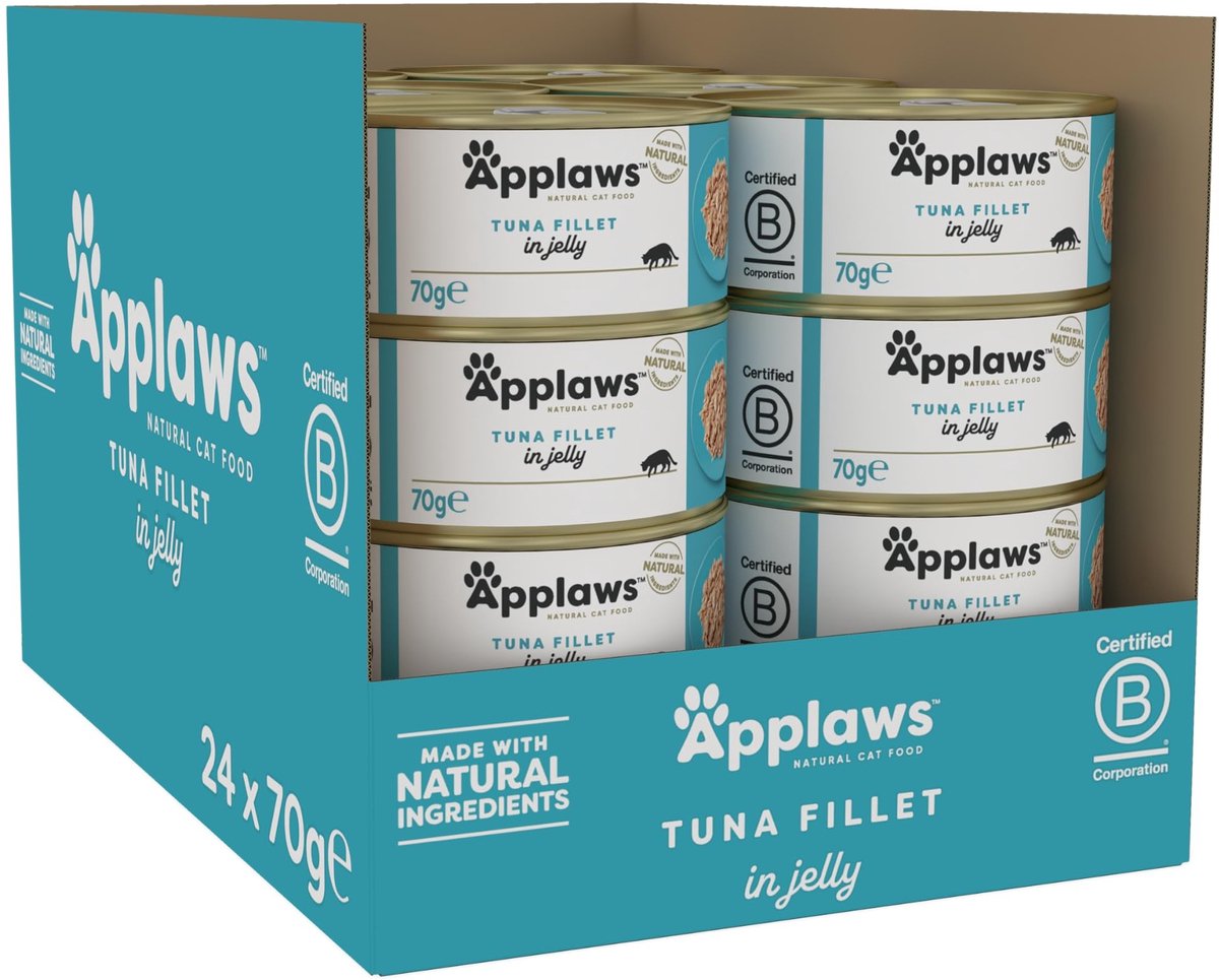 Solidchoice - Tonijnfilet in Jelly voor Katten, 24 x 70g