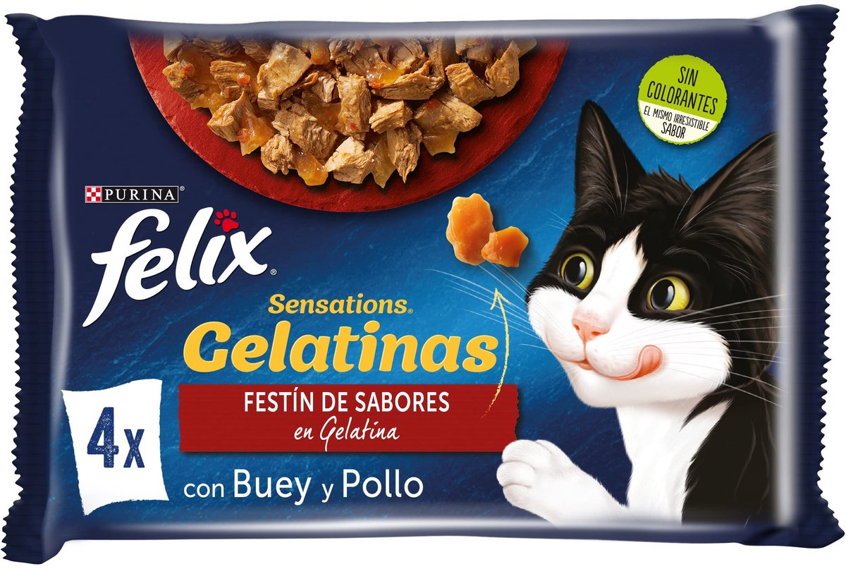 Solidchoice - Felix Sensations Vleesmix, 12 x [4 x 85 g]