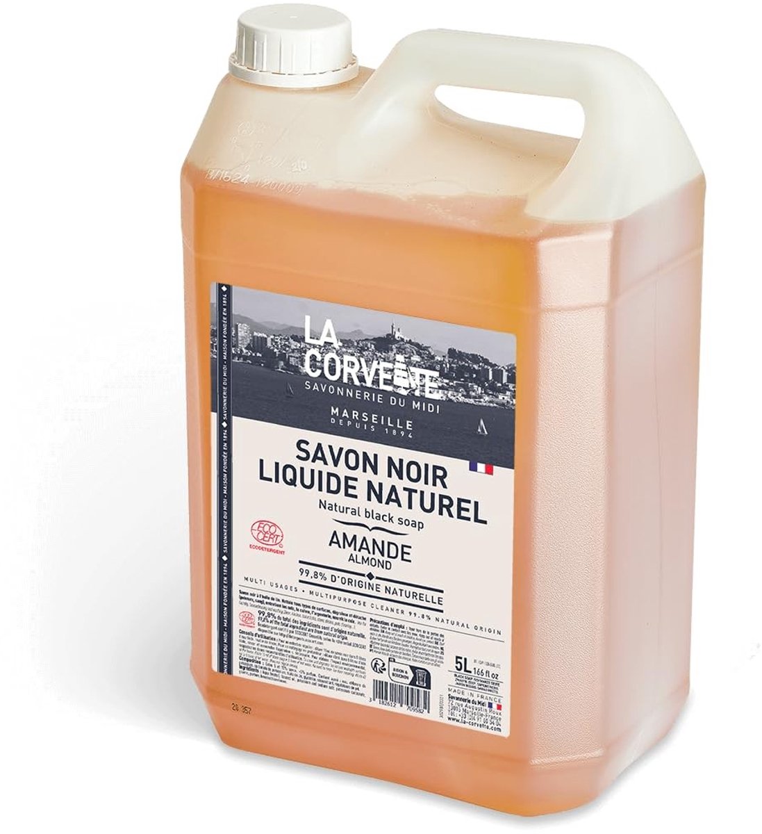 Solidchoice - Vloeibare Zwarte Zeep met Amandelgeur - 5L