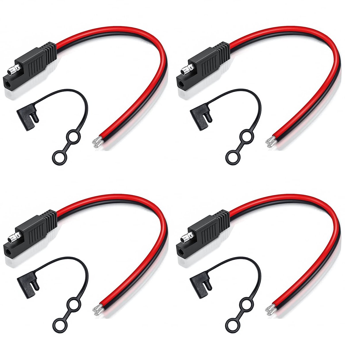 Solidchoice - SAE Plug Verlengkabel 30cm voor Auto en Zonnepanelen