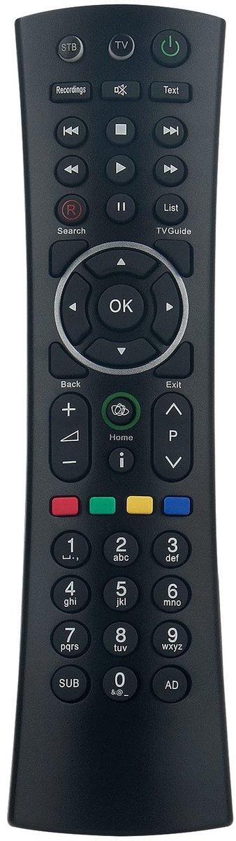 Solidchoice - Vervangende Afstandsbediening voor Humax Recorders