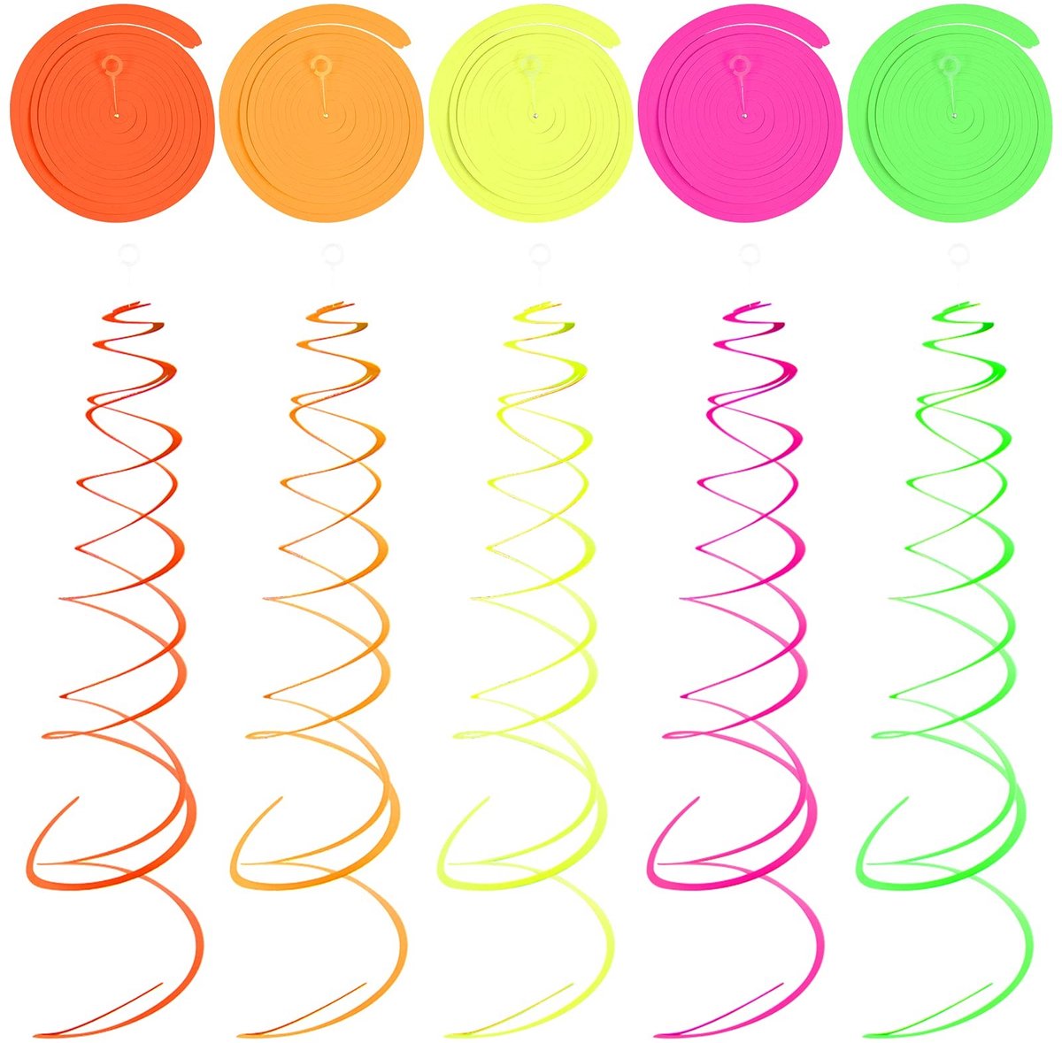 Solidchoice - 10 Stuks Fluorescerende Hangende Streamers voor Feesten