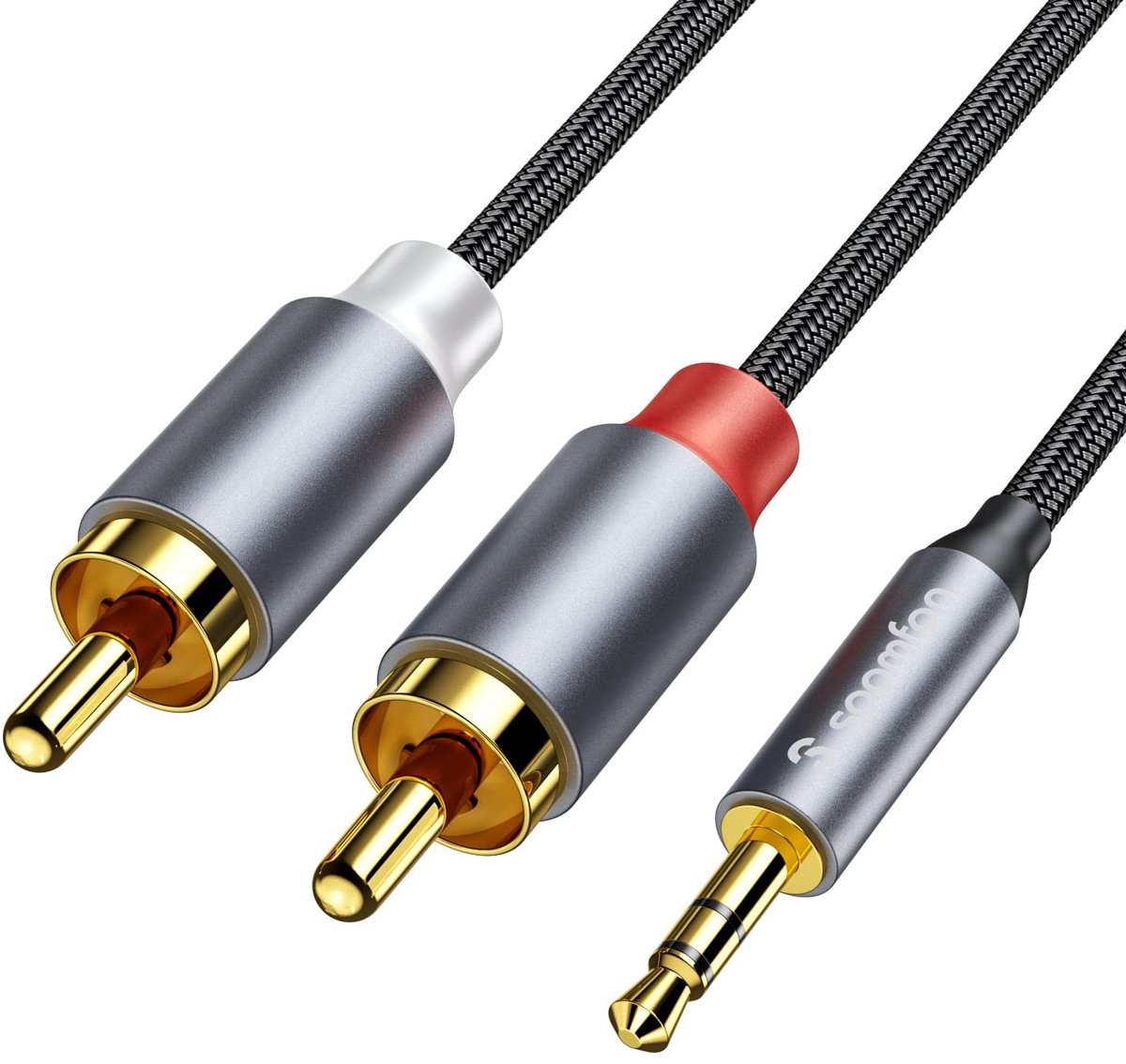 Solidchoice - RCA naar 3.5mm Jack Kabel voor HiFi Stereo Audio