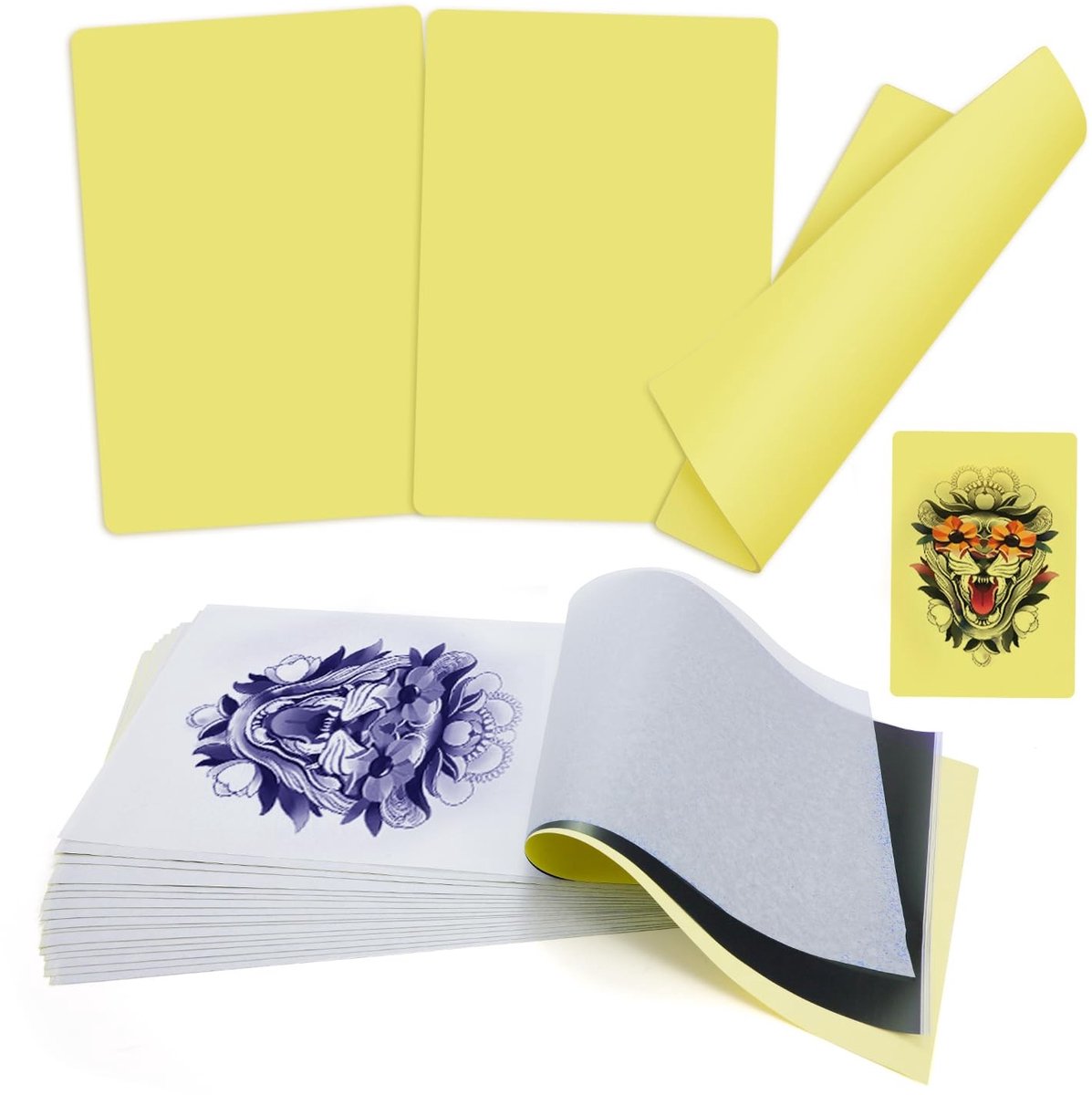 Solidchoice - 3 mm Tattoo Oefenhuid met 20 Stukken Overdrachtpapier Set