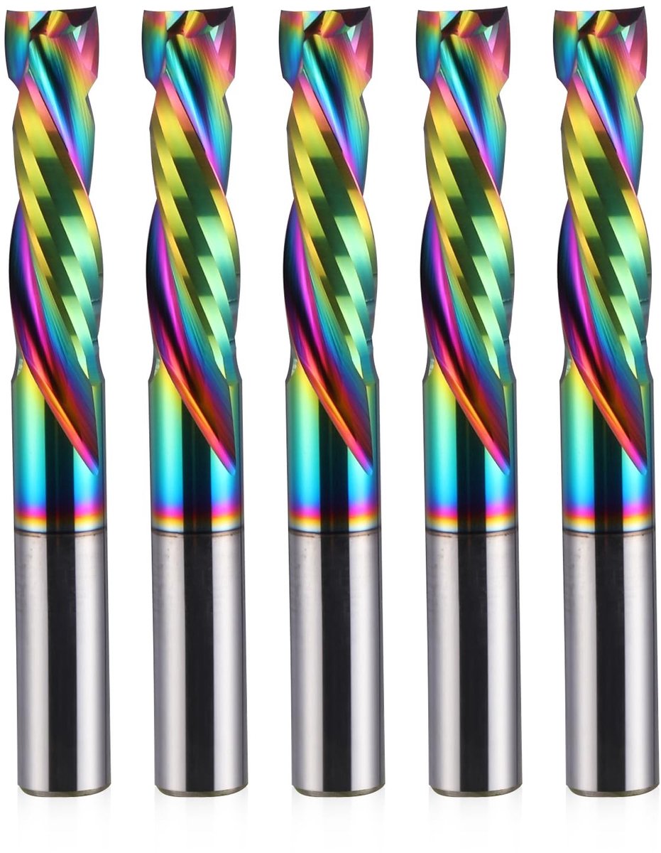 Solidchoice - Compressie Frees met DLC Coating, Set van 5