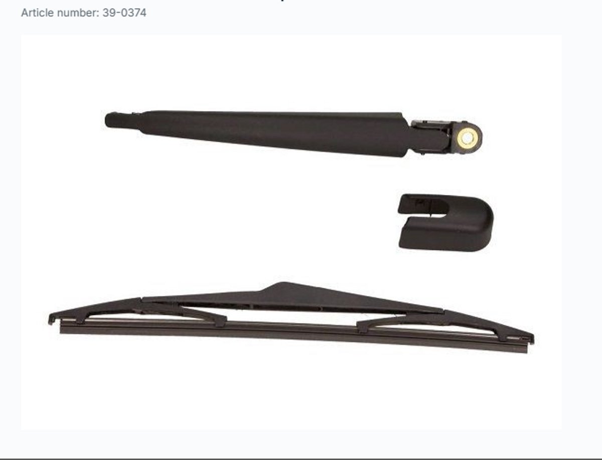 MAXGEAR Achterruitenwisserarm 39-0374 | OEM 98811-1H000 | 98812-1H000 | 98850-1H000 | Geschikt voor Hyundai ix35 LM EL ELH 2009-2015 | Inclusief Wisserblad 305 mm en Afdekkap