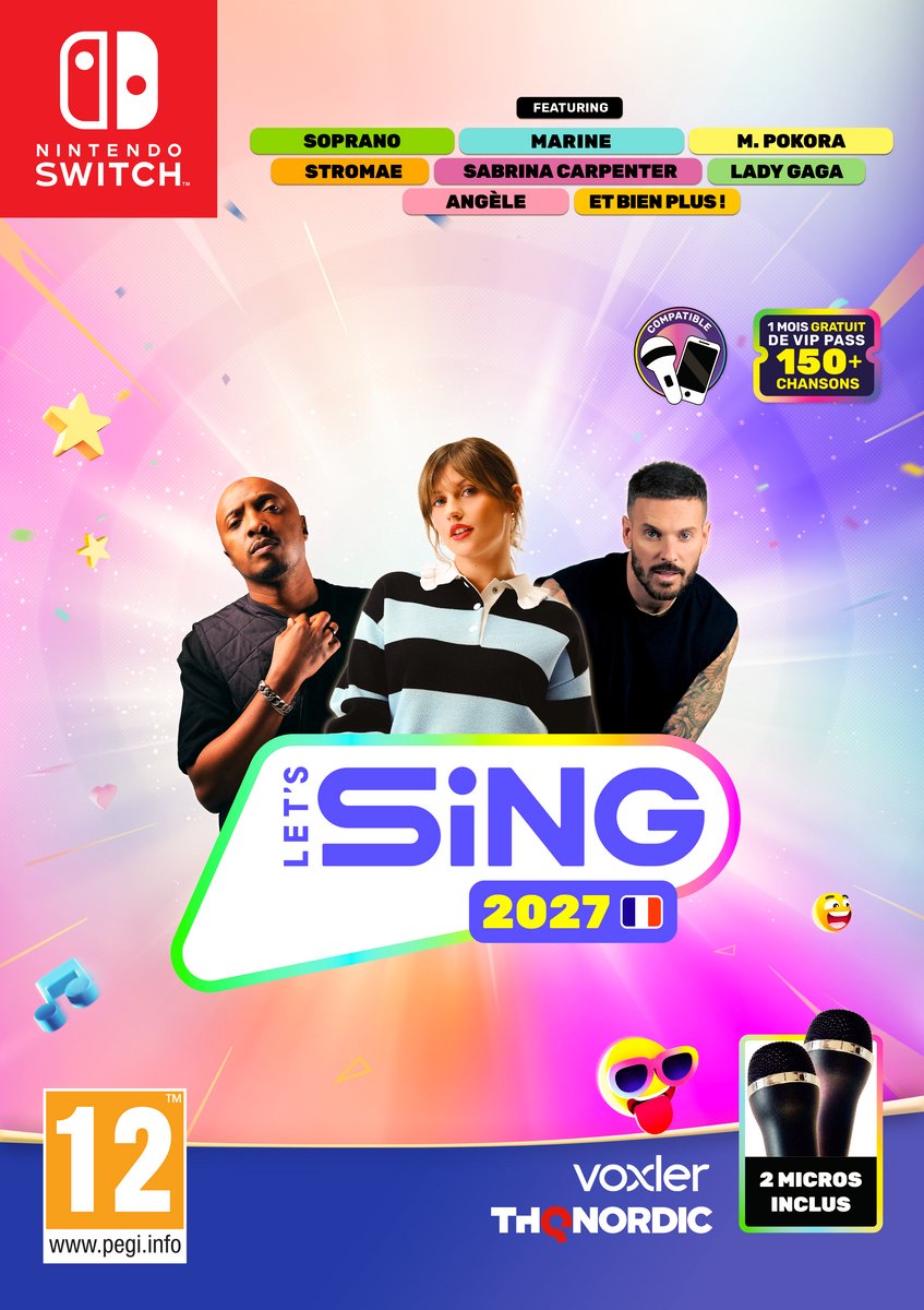 Let's Sing 2027 - 2 Mic Bundle - Frans - Nintendo Switch