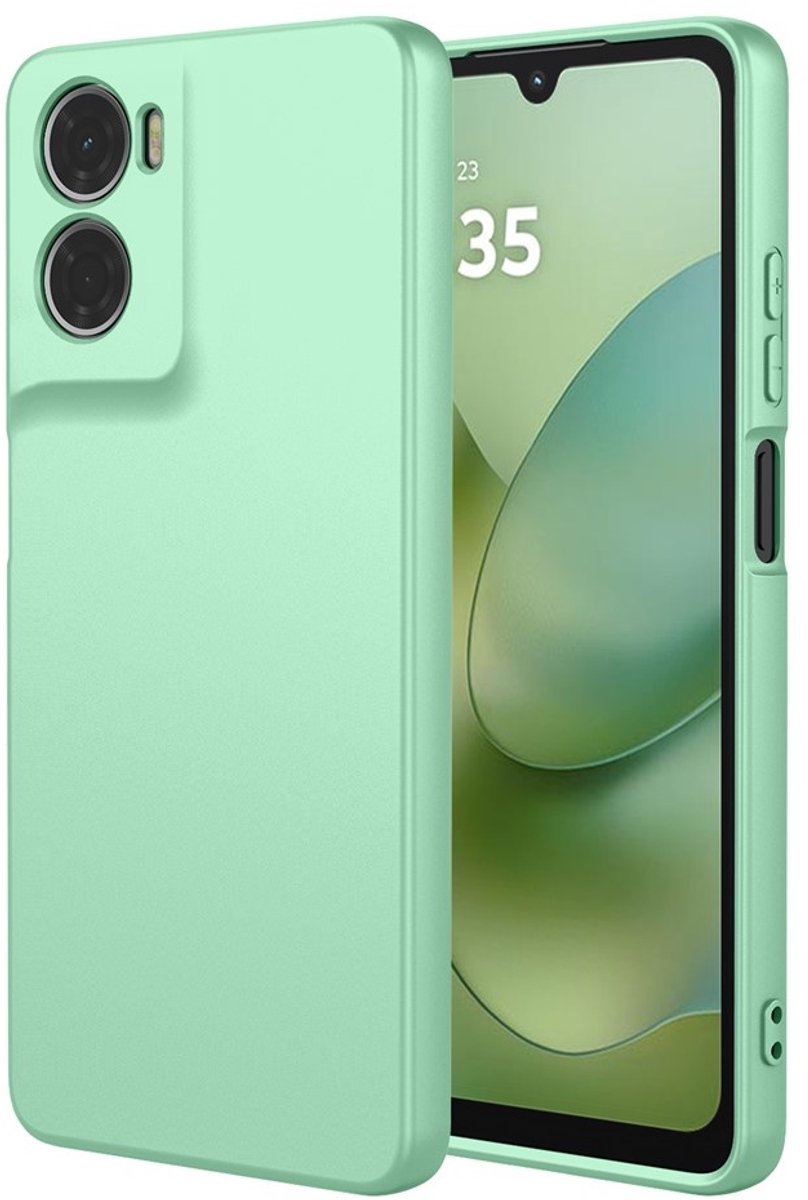 Coverup Hoesje - Geschikt voor Motorola Moto G06 / G06 Power Hoesje - Coverup Colour TPU Back Cover - Mintgroen