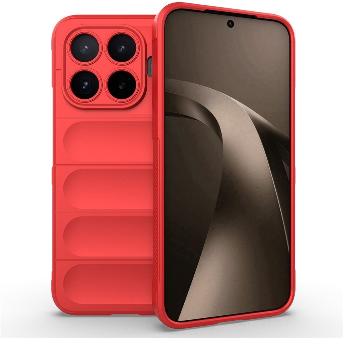 Coverup Hoesje - Geschikt voor Xiaomi 17T Pro Hoesje - Coverup Hands-On Rugged Back Cover - Rood