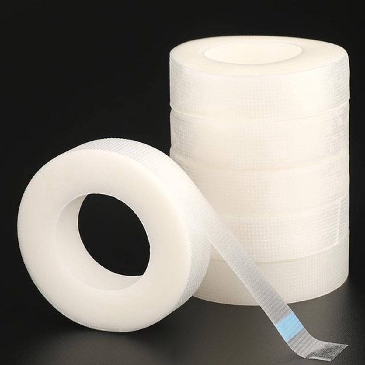 6 rollen micropore wimpertape - tape van 60 yards - wimperverlengingsband - 0,5 inch wimperisolatie-plakband - wimperband voor wimperextensions - wimperverlengingsgereedschap - wimpermake-up accessoires