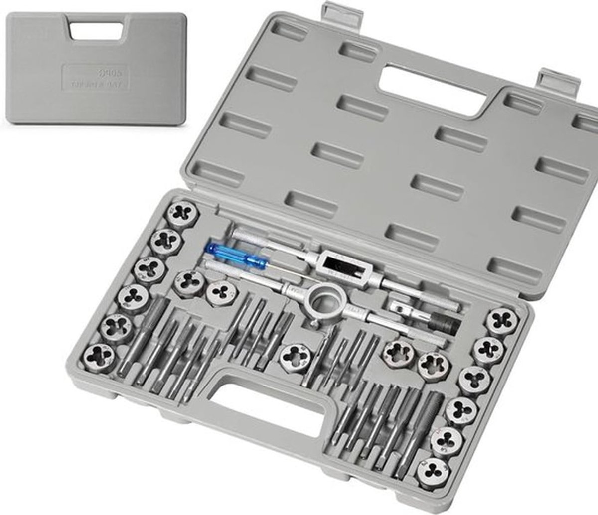 Complete 40-delige Draad Snijden Set voor M6-M24, Inclusief Draad Gereedschap en Draad Reparatie Accessoires