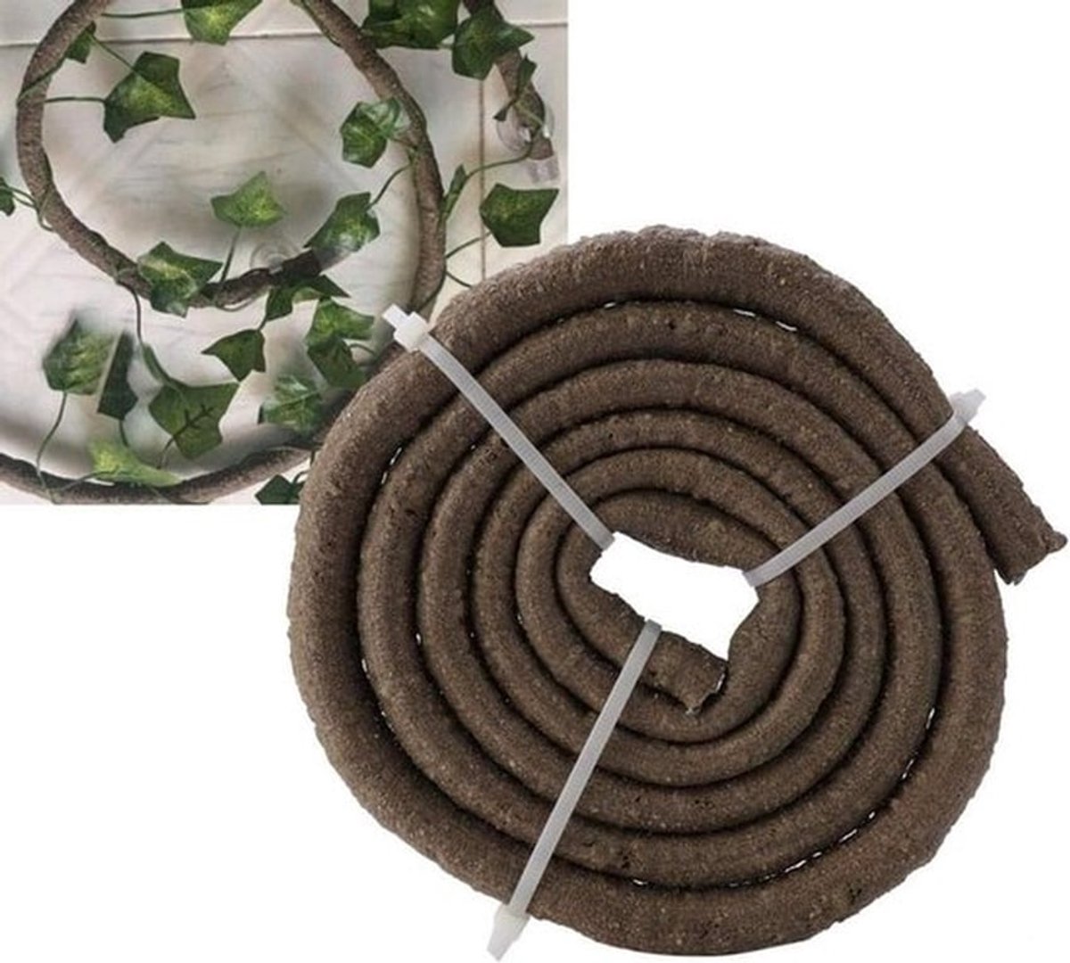 Flexibele Kunststof Klimtak voor Terrarium | 4.92ft Rattan Decor voor Reptielen met Zuignappen | Ideaal voor Klimgedrag en Habitat Verfraaiing