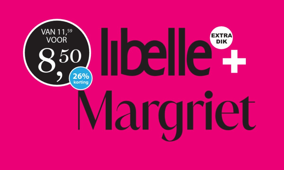 Pakket Libelle + Margriet 2026-34 - Magazine voordeelpakket