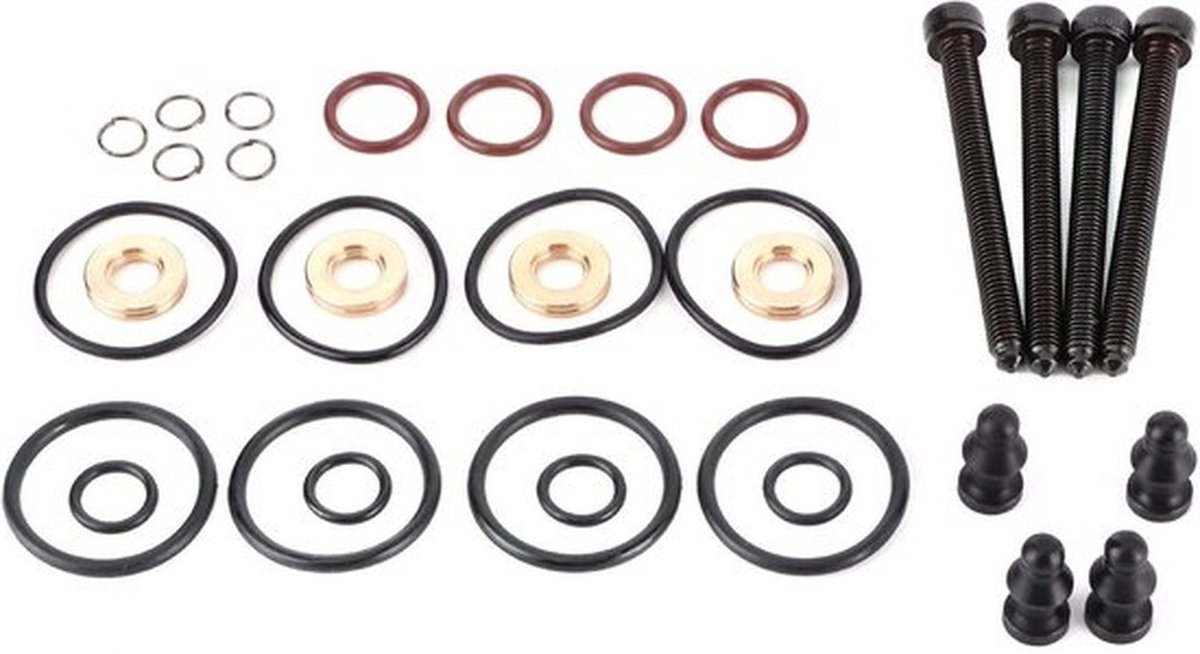 Brandstofinjector Reparatieset - 4 Sets Rubber Dichtingen - Geschikt voor 1.2/1.4/1.9 TDI - Inclusief IJzer en Rubber - Compatibel met Diverse Motorcodes - Injector Seal Kit