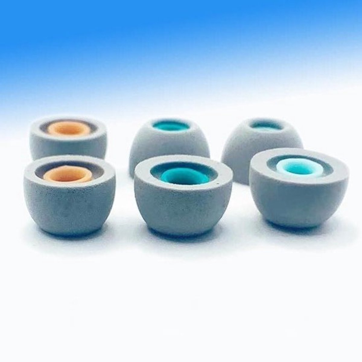 Oordoppen - traagschuim - 3 paar - zachte oortips - vervangende - grijs - WF-1000XM4 - S/M/L - geschikt voor draadloze oortjes