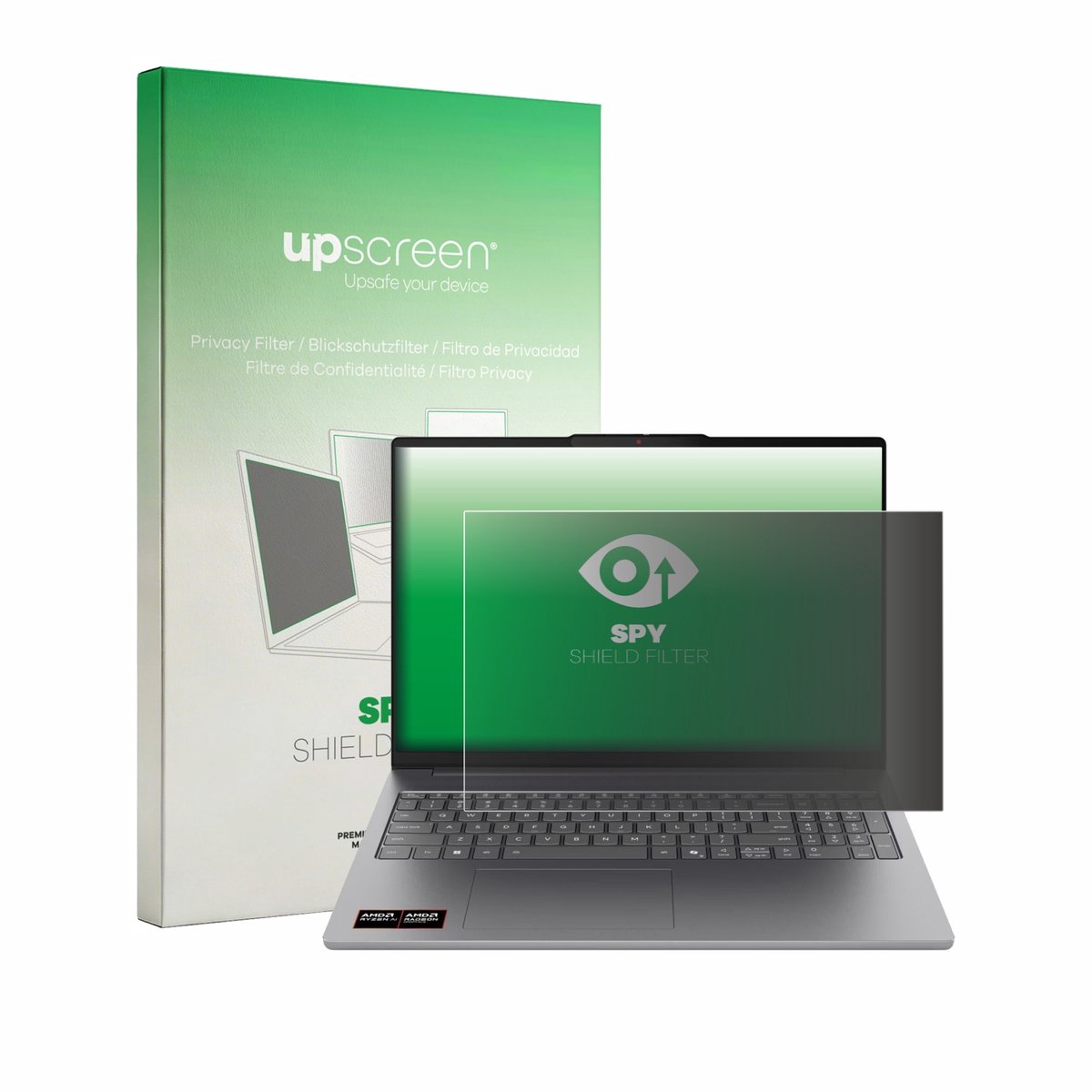 upscreen - privacyscherm voor Lenovo IdeaPad Slim 5a Gen 11 16" - privacy filter screenfilter Blauwlichtfilter