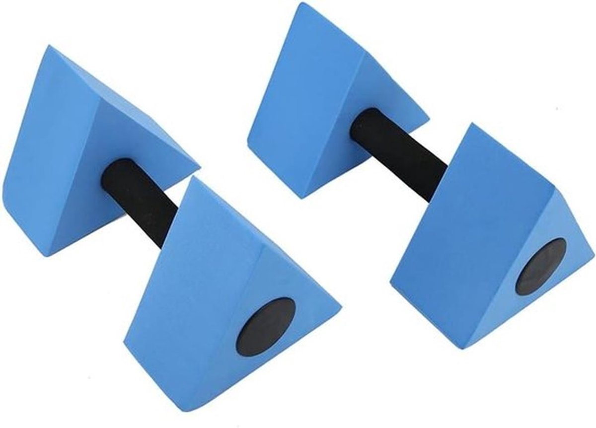 - Driehoek Halter voor Auto - Kinderen - Watergewicht - Blauw - Zwemmen - Fitnessuitrusting - Geschikt voor Zwembad - Barbells - Oefening
