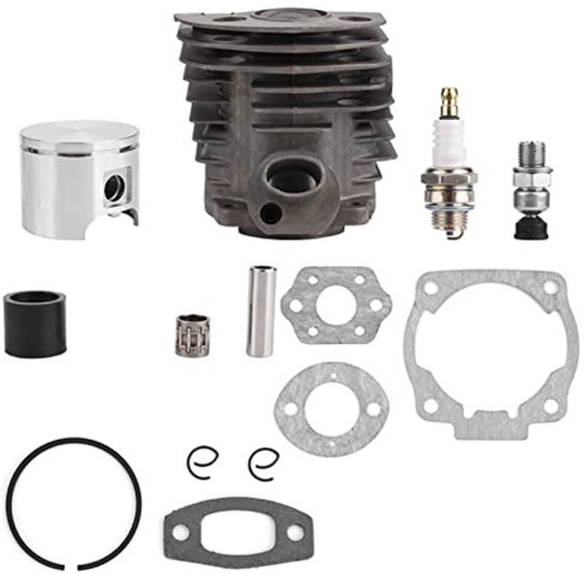 Zuigerblokenset 46 mm - Vervangingsset voor 50/51/55 - Nikasil-motor - Dichting - Hoogwaardige kwaliteit - Cilinderkit