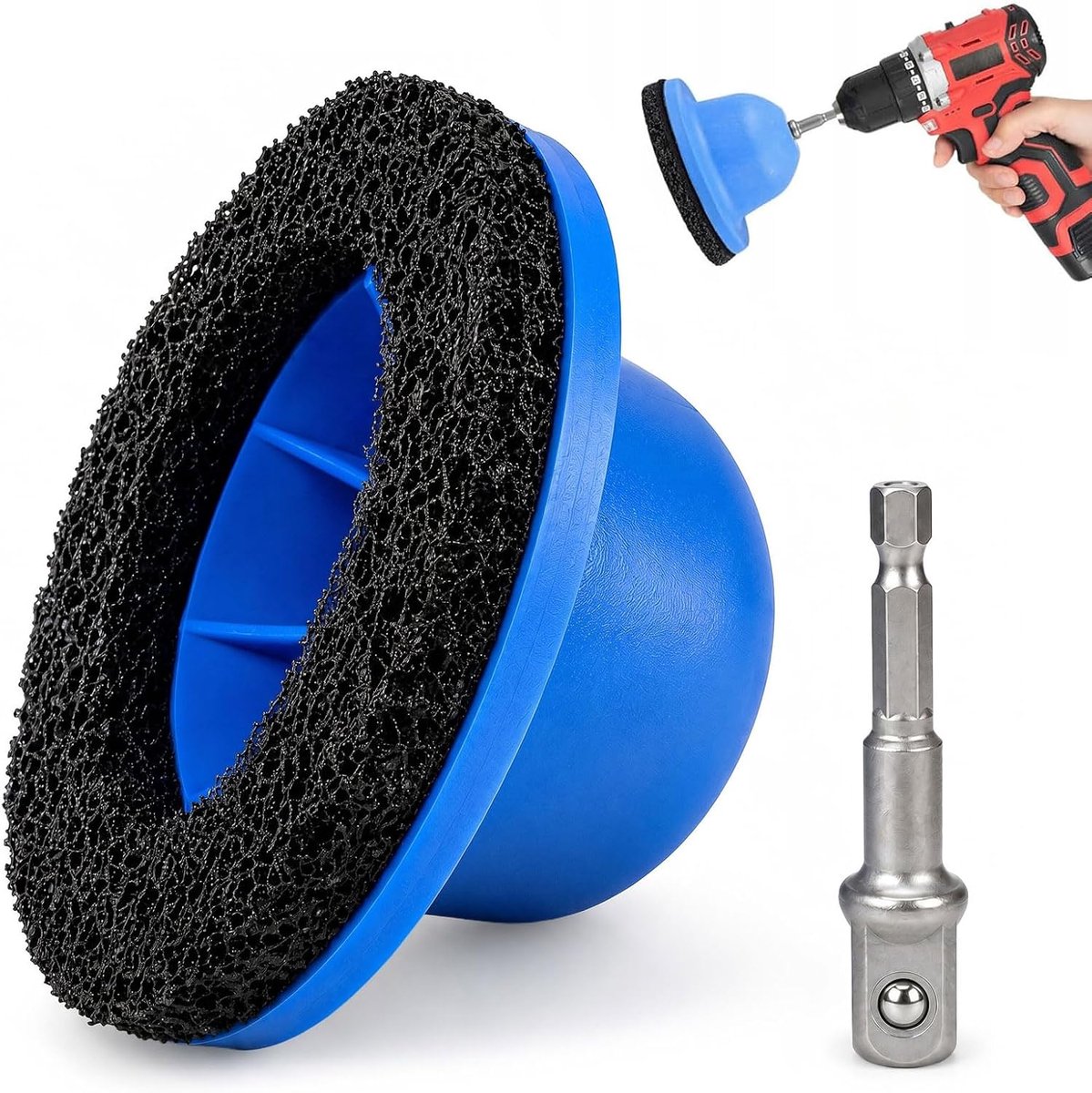 Wielnaafborstel - Wielnaafslijper - Binnendiameter 90 mm Buitendiameter 150 mm - Wielnaafreiniger Voor Het Wisselen Van Wielen