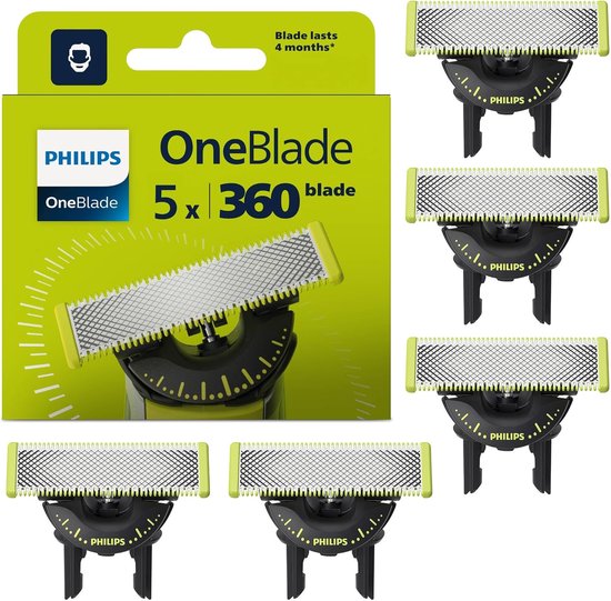 Philips OneBlade 360 – Vervangend Mesje – 360 Blade Technologie – Voor OneBlade & OneBlade Pro – QP450/55