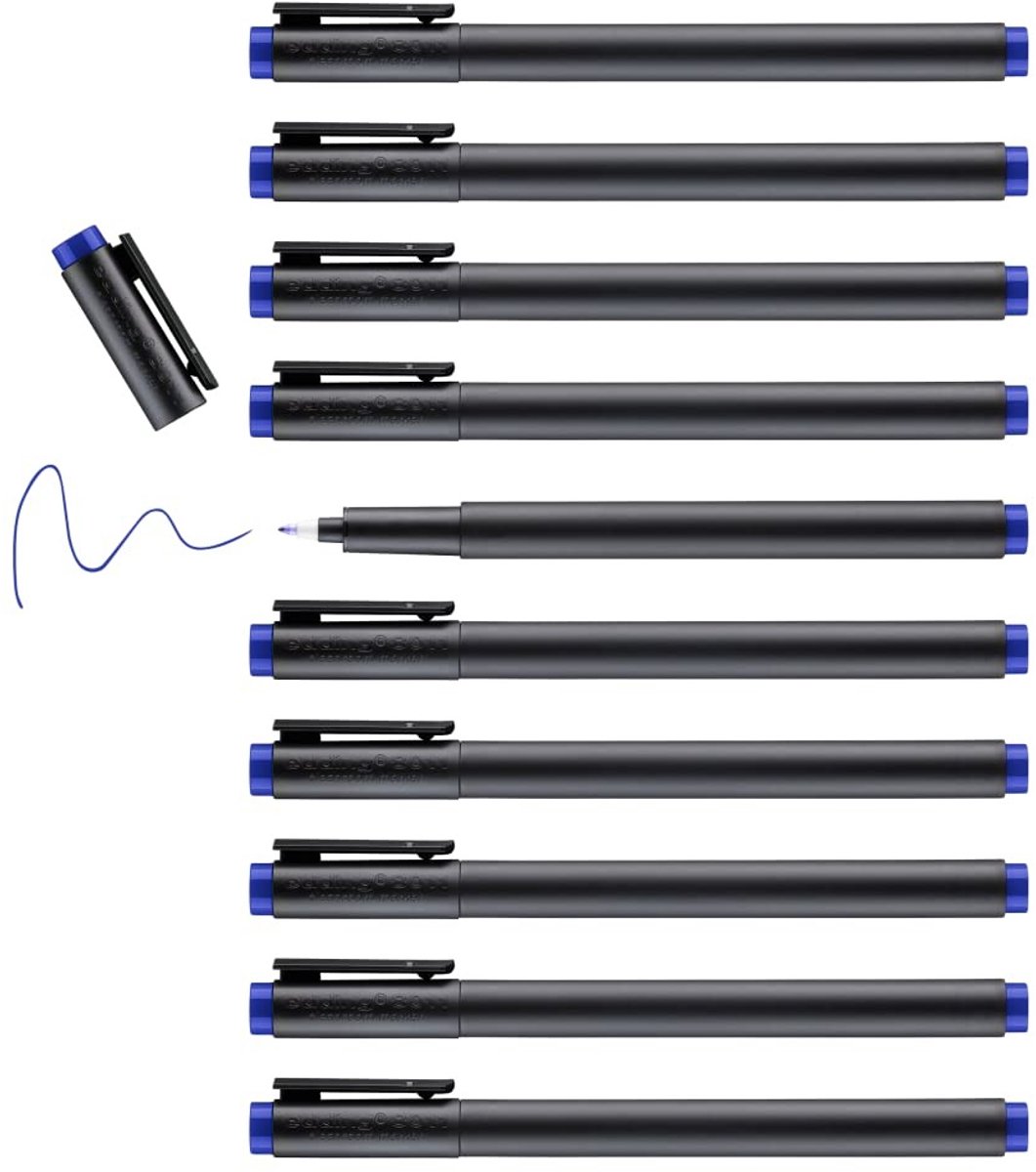 Solidchoice - Set van 10 Cleanroom Markers Blauw