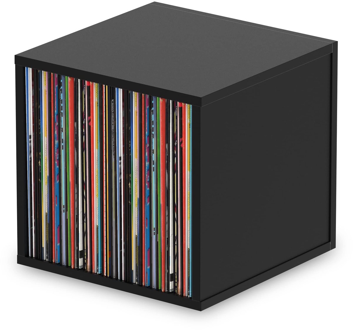 Solidchoice - Record Box voor Tot 110 Platen, Stapelbaar en Stijlvol