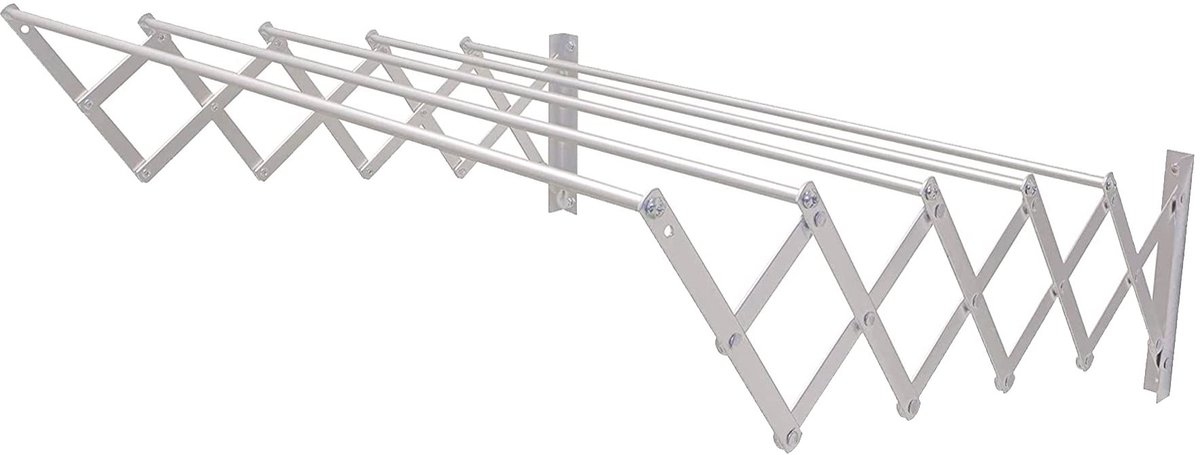 Solidchoice - Uittrekbare Wandwaslijn 170 x 14 x 3 cm