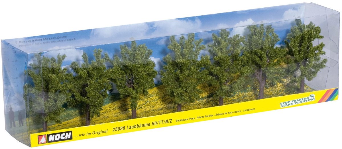 Solidchoice - Realistische Miniatuur Loofbomen voor Modelbouw, 8 cm