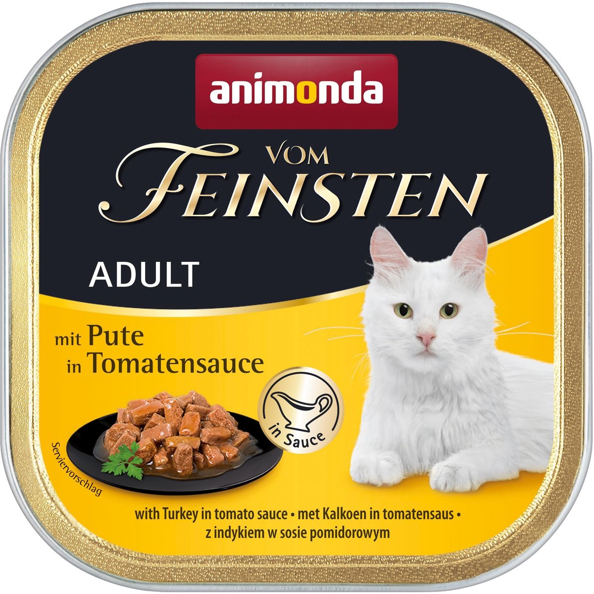 Solidchoice - Nat Kattenvoer met Kalkoen in Tomatensaus 32 x 100 g