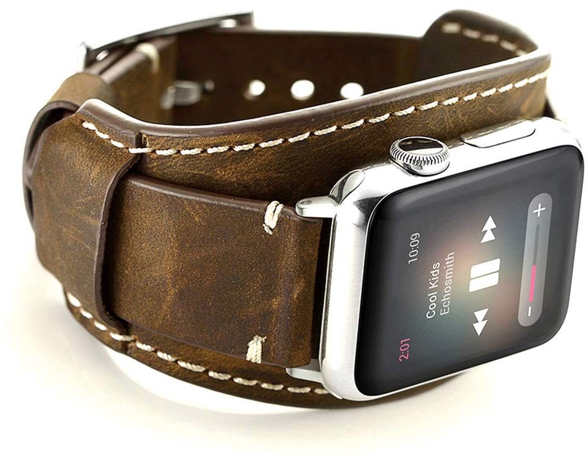 Solidchoice - Vervangende Leren Armband voor Smartwatch, Geschikt voor Diverse Series