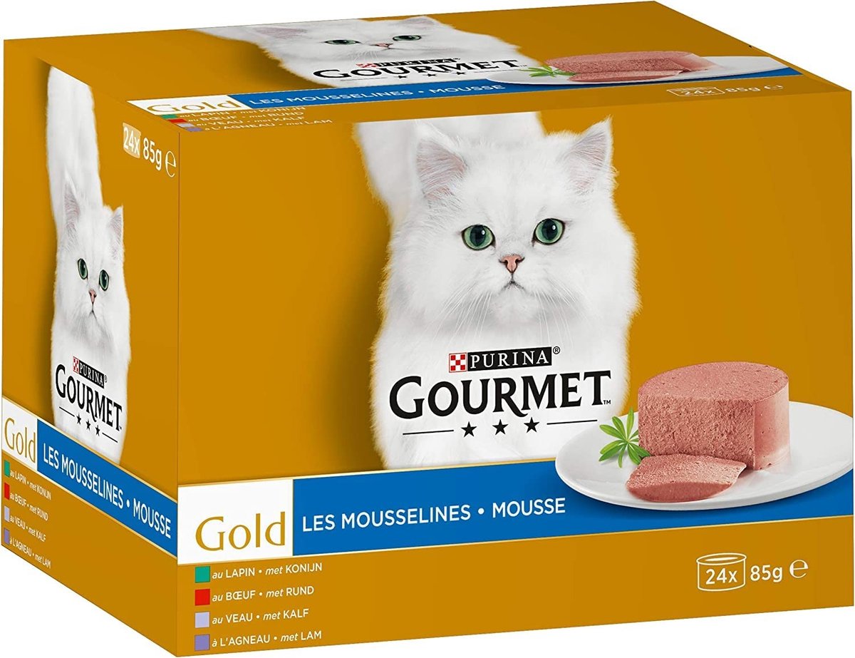 Solidchoice - Luxe Kattenvoer in Blikken met Vier Smaken