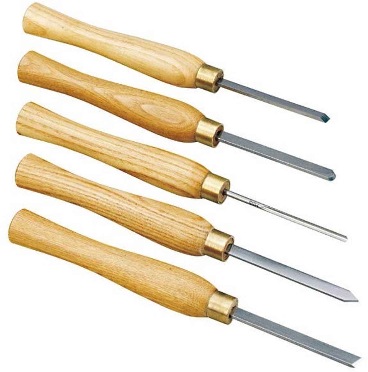 Solidchoice - Set van 5 HSS Beitels in Houten Kist