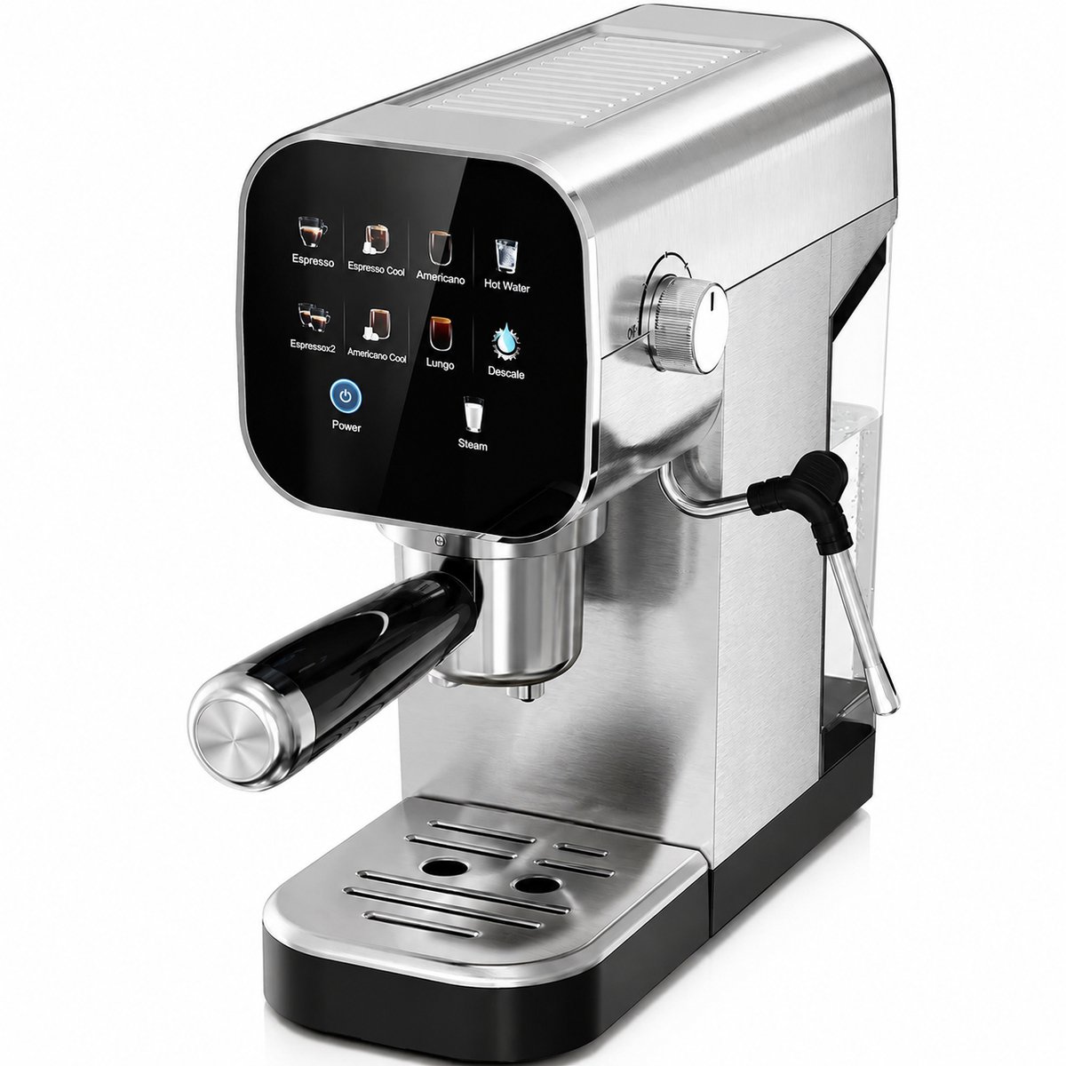 Sello! espressomachine – semi automatisch – cold brew – 4 in 1 portafilter – 20 bar druk – dubbel onafhankelijk watersysteem