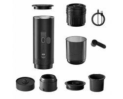 Sello! espressomachine – mini espressomachine – draaloos – oplaadbaar – onderweg – camping – capsules/gemalen koffie – USB opladen