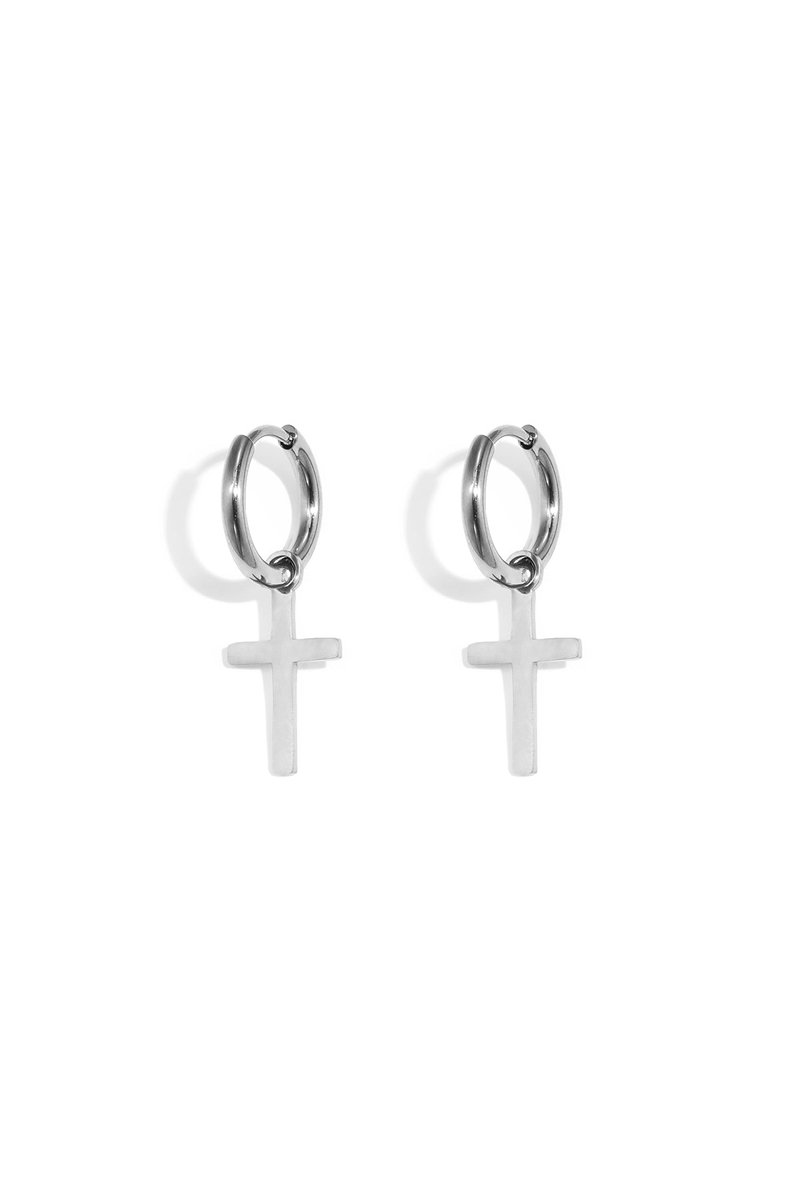 Faith - Oorbellen - Stainless Steel - - Goud