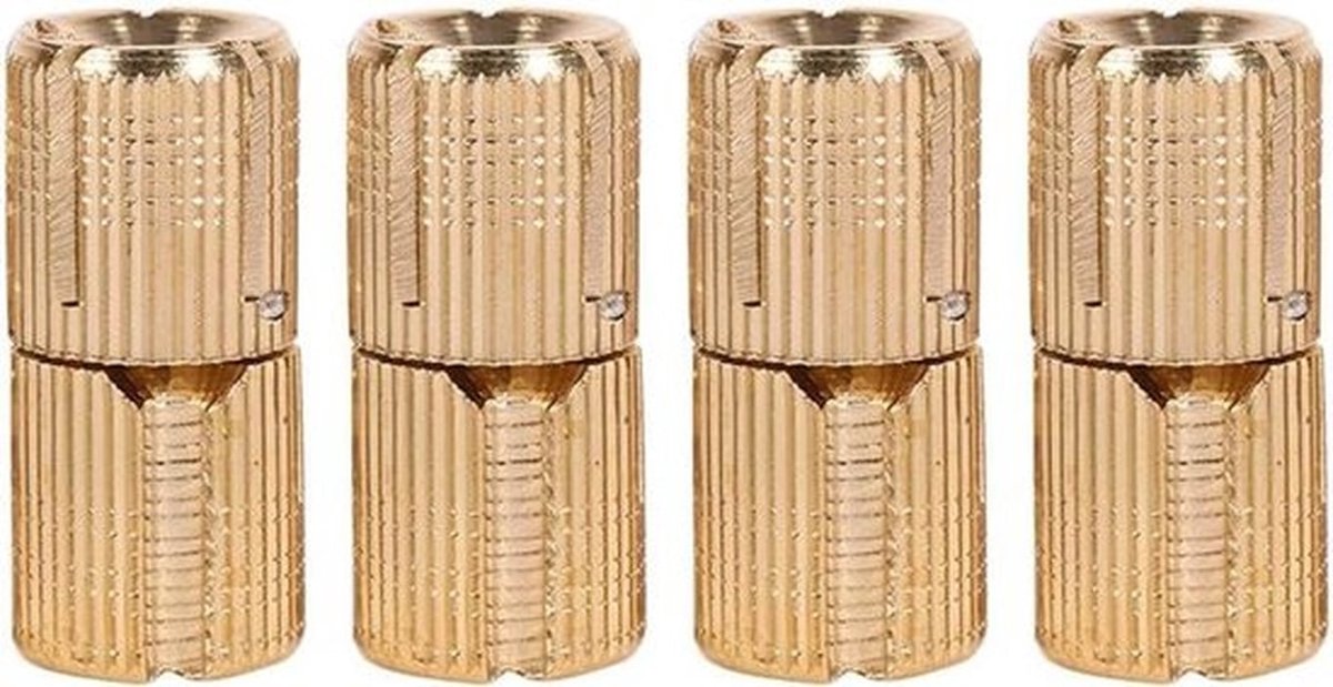 Messing verborgen vat scharnieren set voor sieraden doos - hand craft - goud - 4 stuks