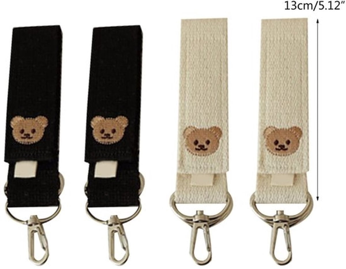 Kinderwagenhaken, kinderwagenhaken, 2 stuks, zakhaken, anti-slip hanghaken, luiertas, mamatas, portemonnee, kinderwagen, accessoires, kinderwagenaccessoires, accessoires voor kleine kinderen