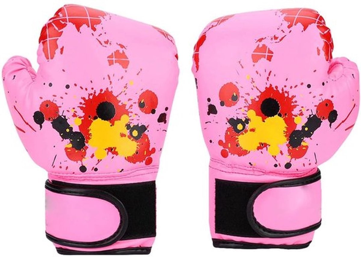 Bokshandschoenen Kinderen - PU Leer - Ademend Design - Veilig en Lichtgewicht - Geschikt voor Training - 2-11 Jaar - Vechtsporthandschoenen