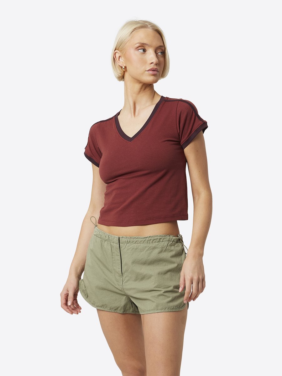 Brave Soul - Broek - Katoen - Vrouwen - Maat XL - kaki