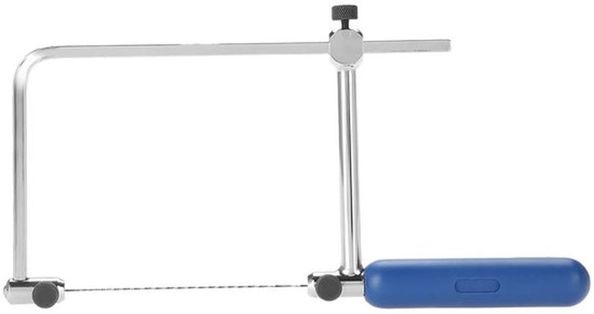 Fretzaag U-vormig - 6 Spiral Bladen - Houtbewerking - Metaalbewerking - Kunststof - Ergonomische Handgreep - Zaagframe