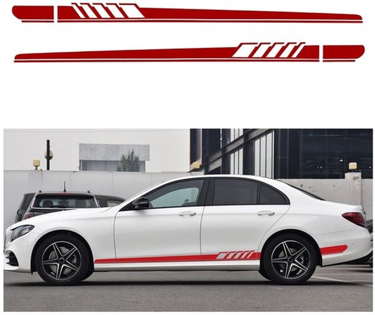 Zijrok Stickers Waterdicht - Auto Stickers - Beschermend - Universele Pasvorm - 2 Stuks - Hoogwaardige Materialen - Autostickers