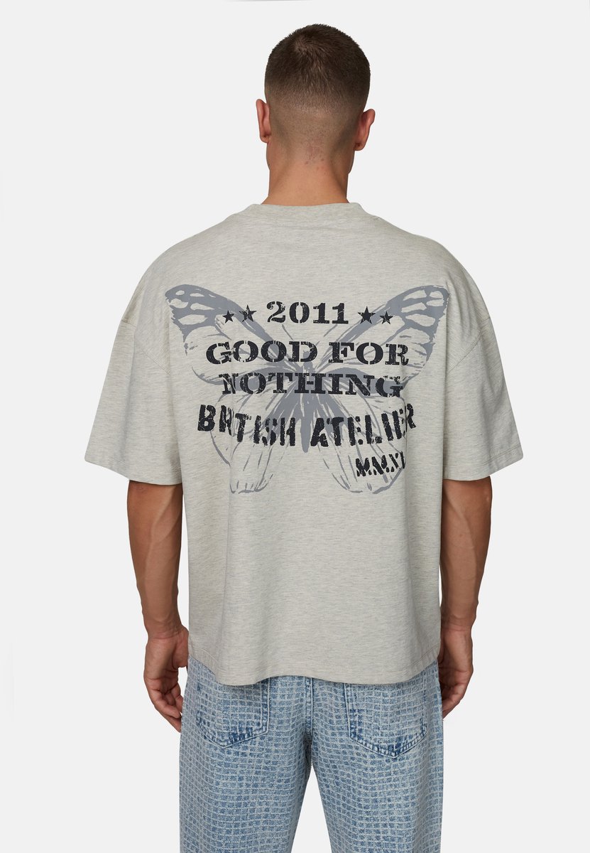 Good For Nothing - T-shirt - Katoen - Mannen - Maat L - grijs