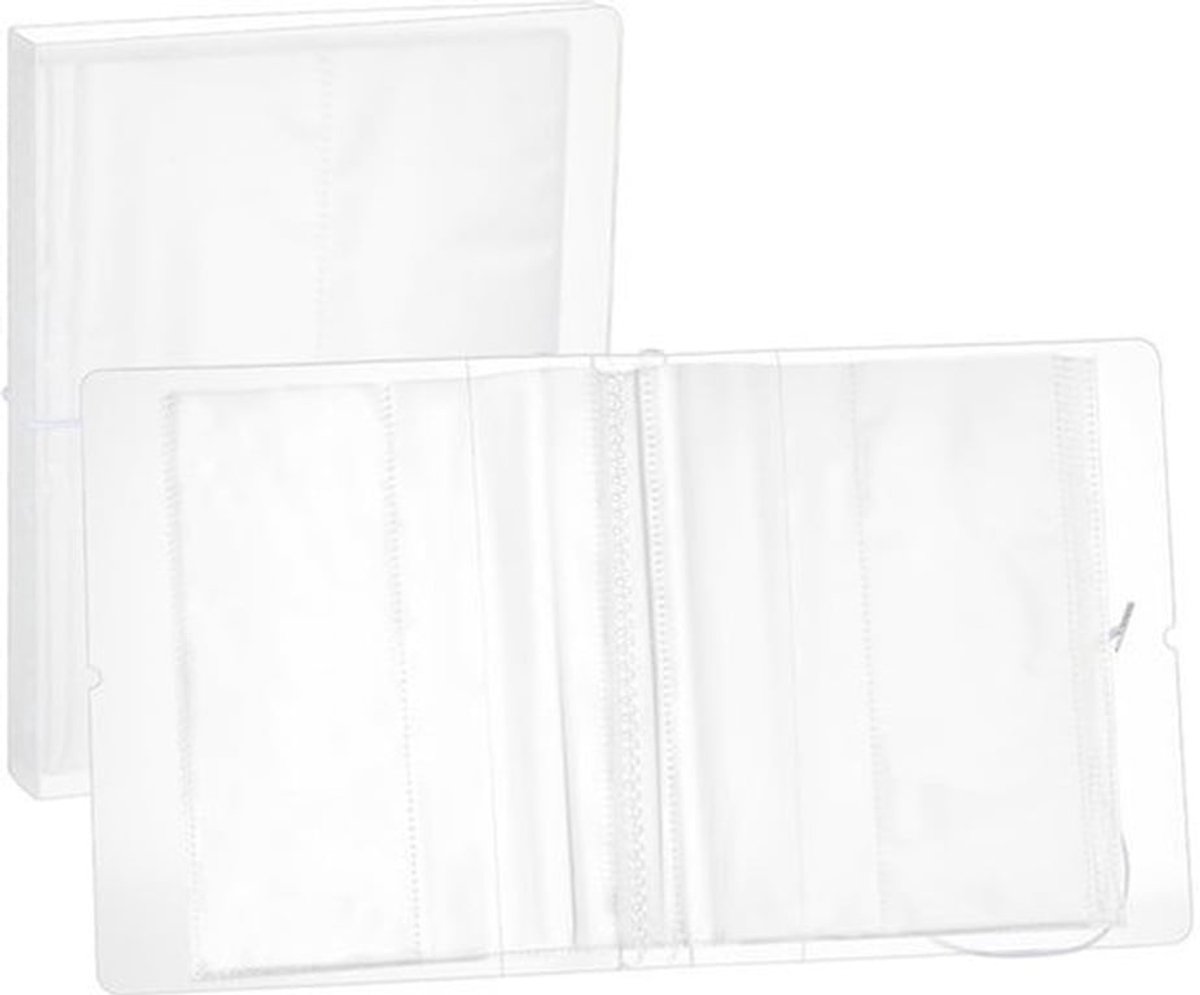 Transparante Sticker Organizer Binder - Opbergboek met 26 Stuks 2-Pocket Sheet Protectors voor Planner en Scrapbook